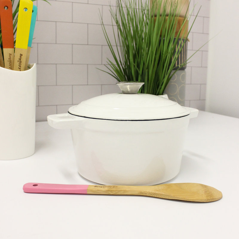 Neo 3Qt White Enameled Cast Iron Round Dutch Oven