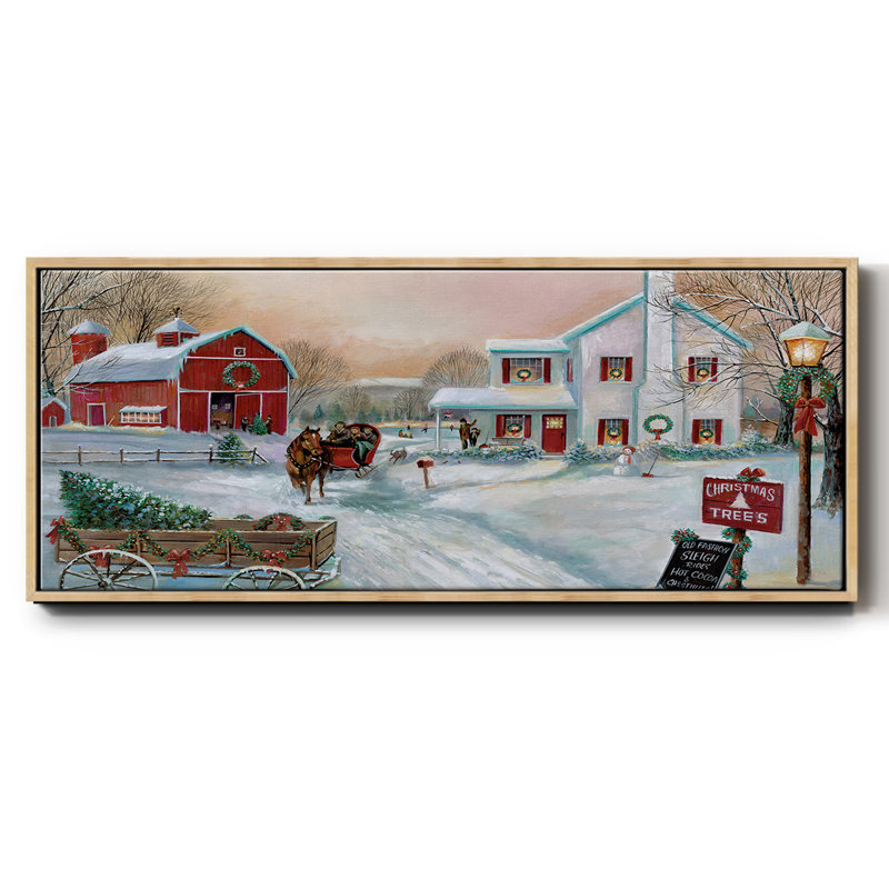 Christmas Tree Farm-, toile encadrée, H 20 po x l 50 po