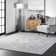 Edwa Traditional Power Loom Performance Light Gray Rug