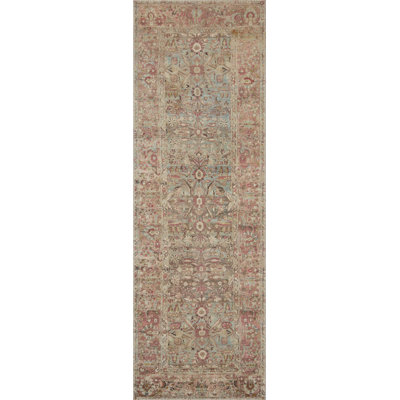 Tapis oriental océan / argile Adrian