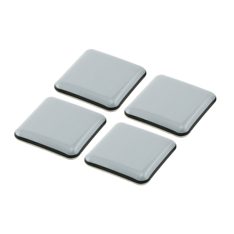Square Black and White Self-Adhesive Furniture Slider