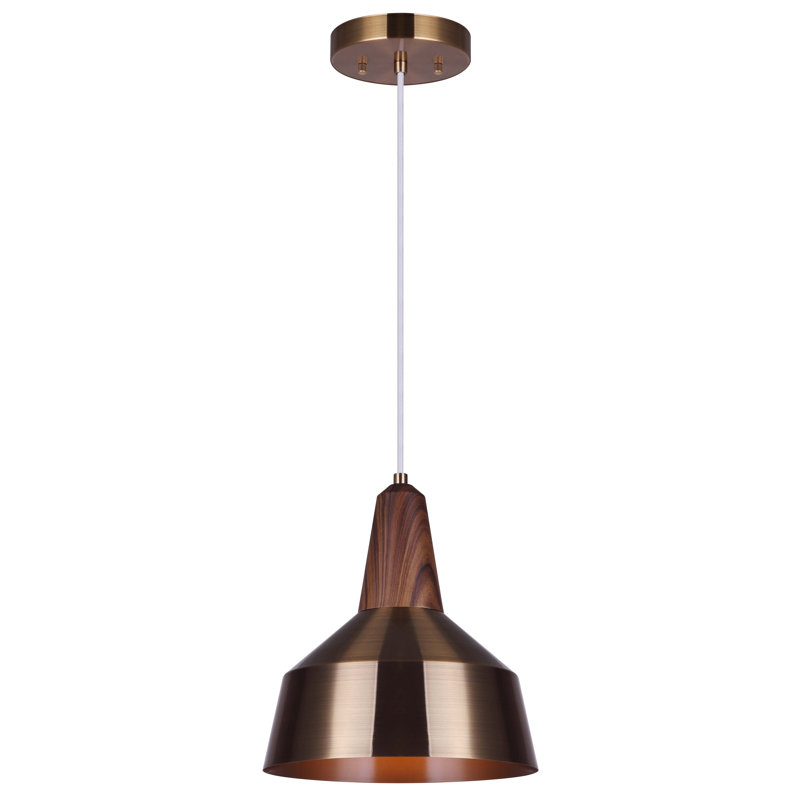 Yozelin 1 - Light Brushed Gold Dome Pendant