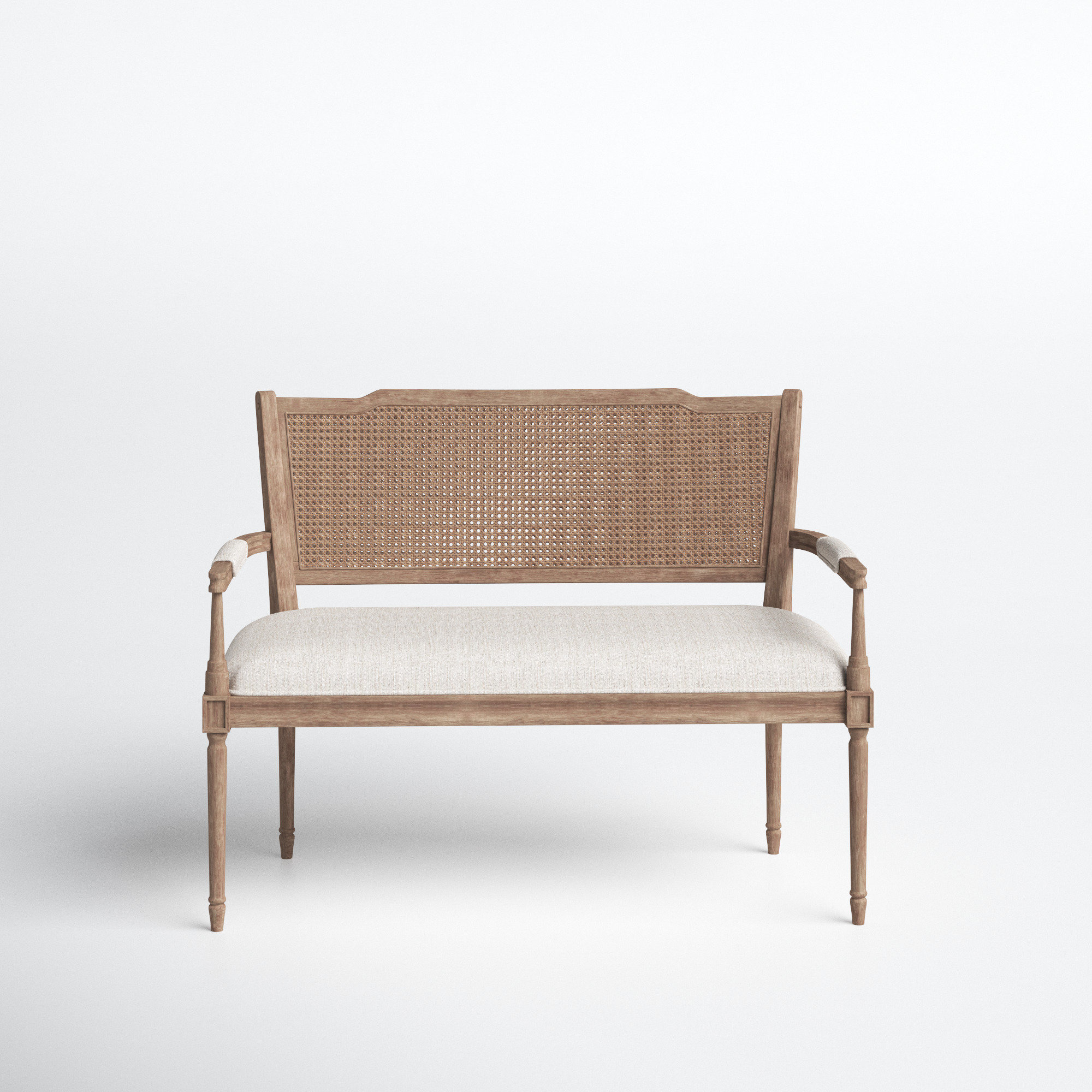 Joss & Main Sandoval Rustic Farmhouse Wood Settee & Reviews Wayfair