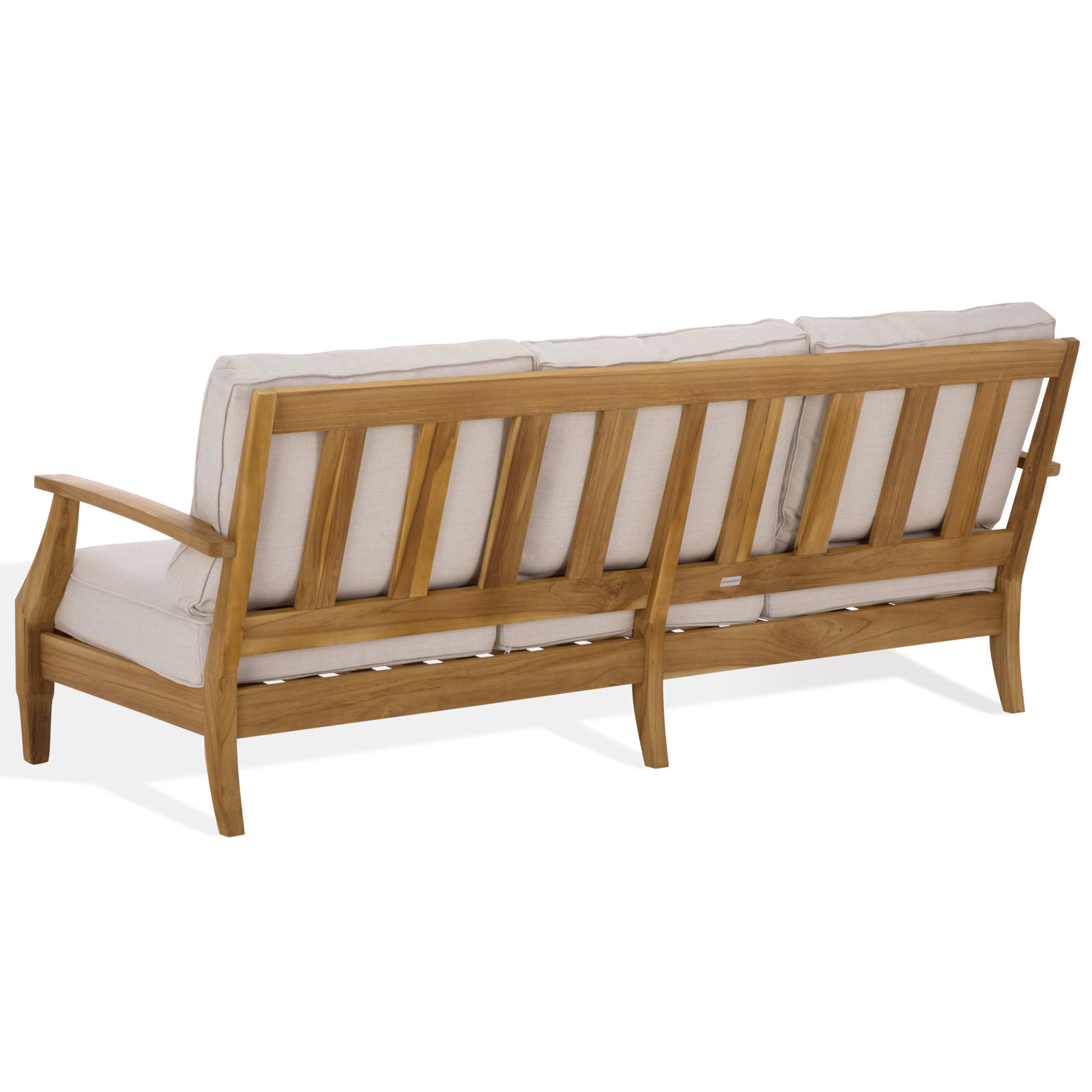 Clairmont Teakwood Patio Sofa, White