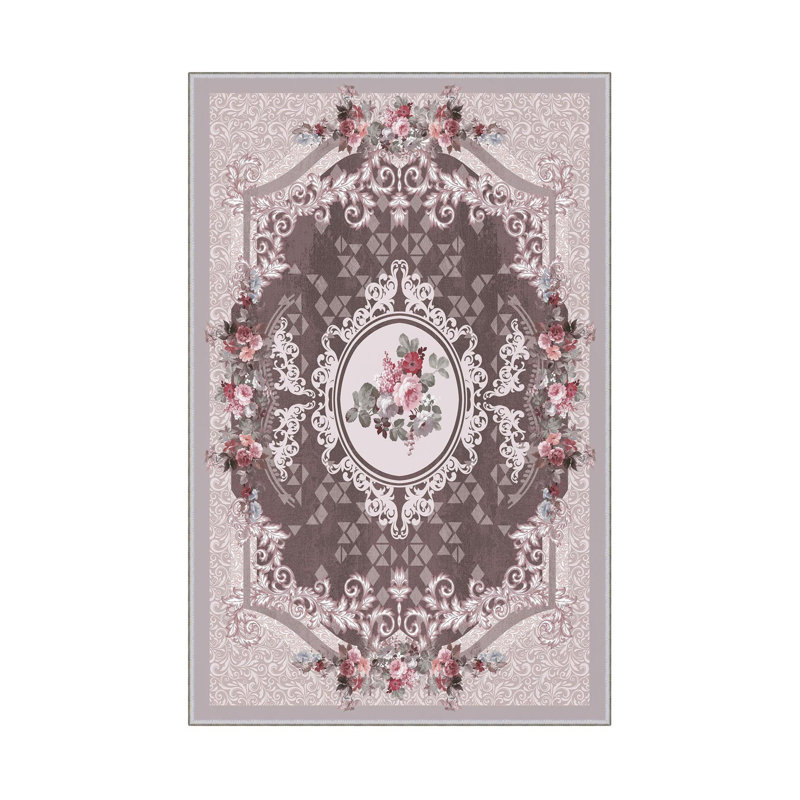 Premium Hall Carpet (3.3 x 6.6 ft), 100% Polyester, 0.3 in Pile Height | Antibacterial, Non-Slip PVC Dot Underside, 650 g/m² | Durable Woven Design, 3D Digital Printing, Machine Washable, Ideal for Home Décor
