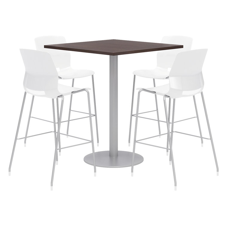 36" L Square Breakroom Table and Chair Set