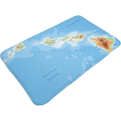 Flannel Floor Mat, Rug, 17 x 47 in