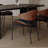 Retro Black Modern Dining Table-383214858