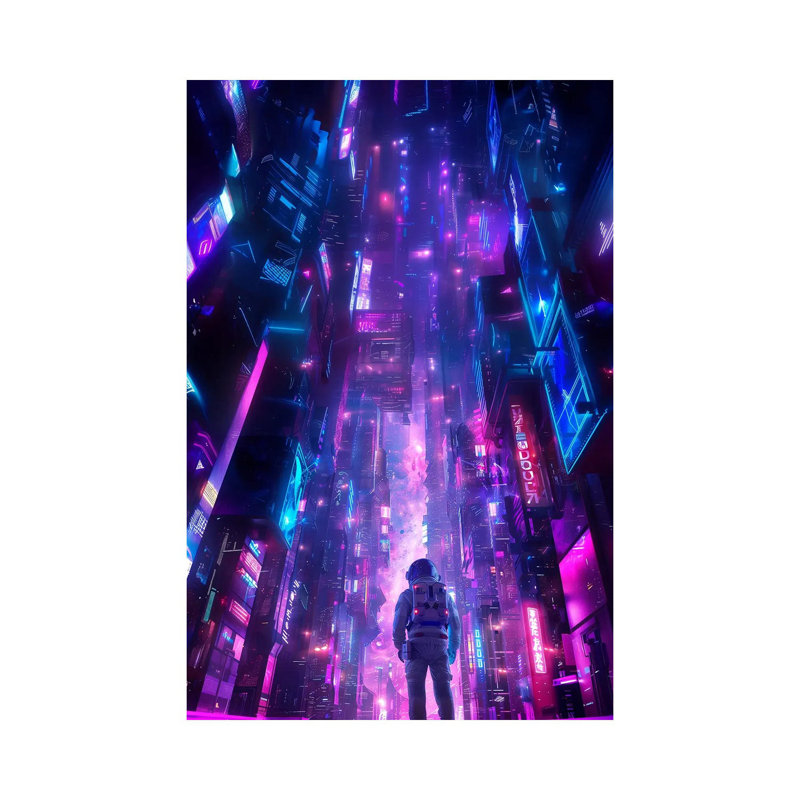 Cyber City - reproduction d'art mural