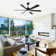 Barbaraann Industrial 60-Inch Large LED Ceiling Fan with Light Kit And Remote