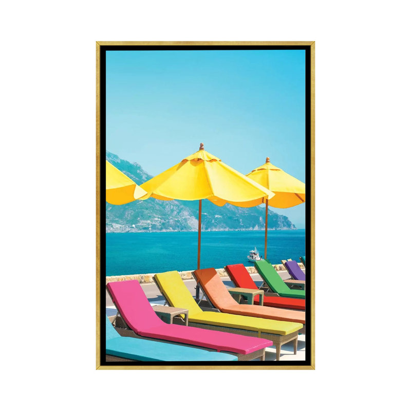 Amalfi by Erin Summer - Print, No Mat, Gold Framed, 26'' H x 18'' W x 1.5'' D