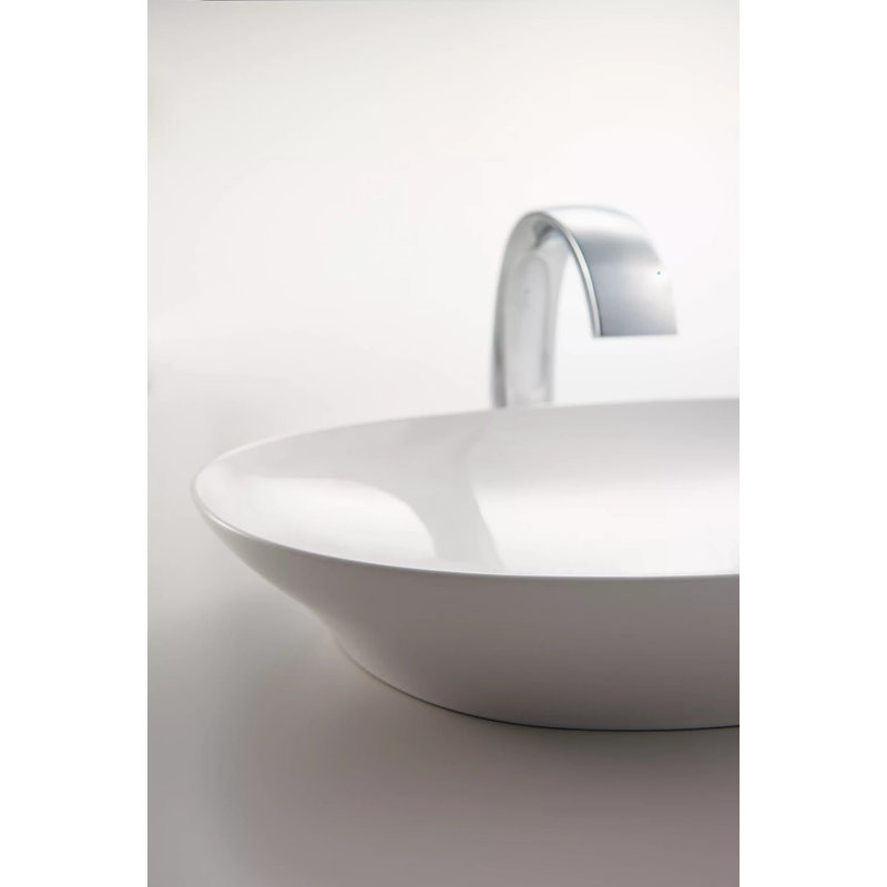 TOTO® Kiwami® Oval 24 Inch Vessel Bathroom Sink, Matte White