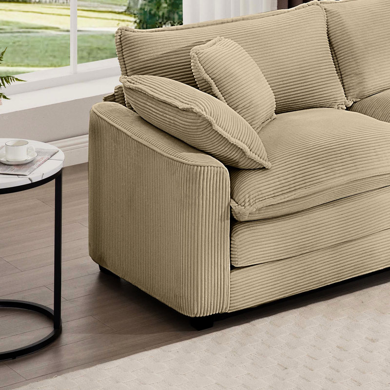 3 avec velours côtelé brun clair et - offrent un confort imbattable, une élégance et un design inégalé