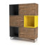 Elmo 140cm H x 110cm W Cube Bookcase