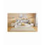 Lit de jour en bois avec 3 tiroirs, ports USB et bureau