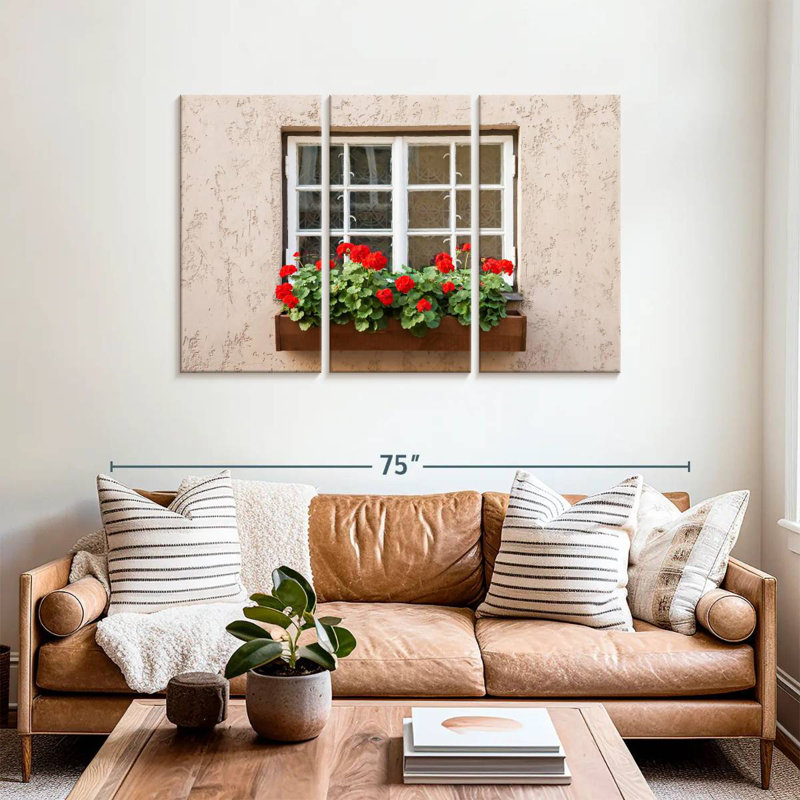 Lilie Window Flower, 36" H x 57" W