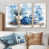 Toile naturelle avec cadre flottant