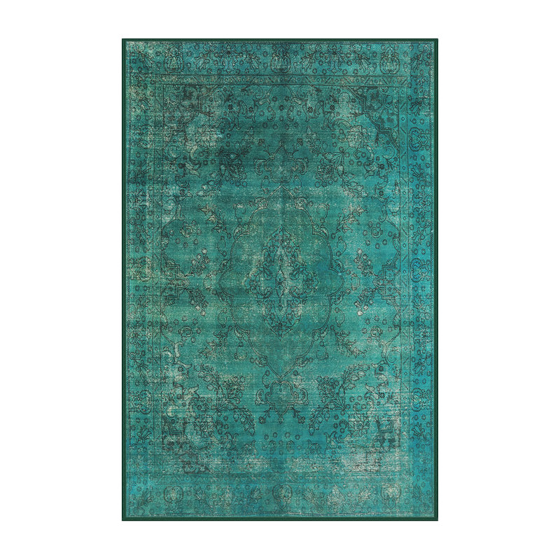 Tapis marocain tissé à la machine Kokeno, Rectangle 6 pi x 9 pi