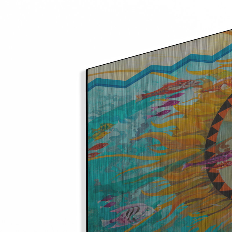 Red Barrel Studio® «Sunset» par David Galchutt, art mural en métal, H 36 po x l 24 po