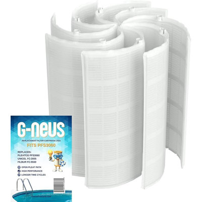 Filtre pour piscine et spa G-NEUS | Remplace Pleatco PFS3060, Unicel: FS-2005, Filbur: FC-955 | Couverture de 36 pieds carrés | Grille de filtre de remplacement haute performance, paquet de 1