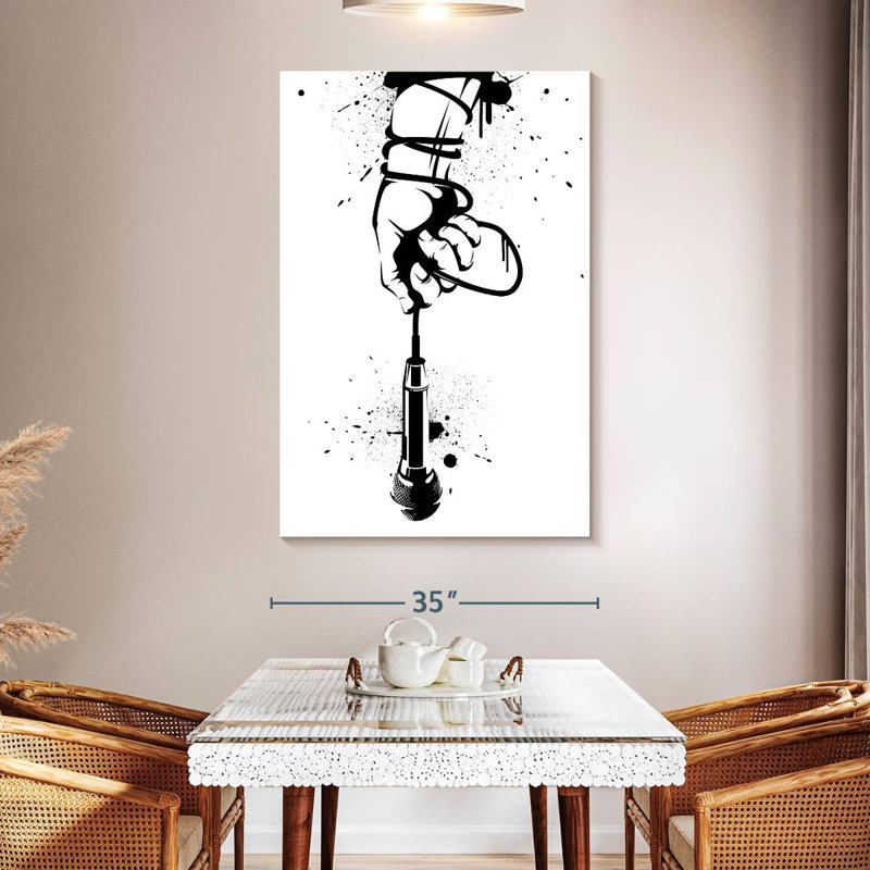 Abarca Microphone Around The Wrist, 51" H x 34" W