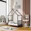 Lit plateforme simple en métal, noir-1298547723