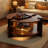 Solid Wood Round Coffee Table-105892956