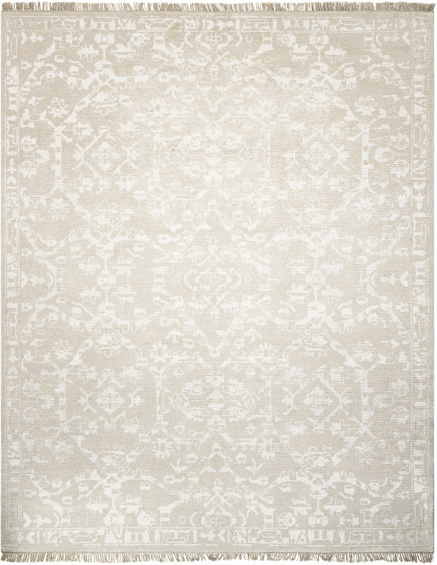 Colman Wool Floral Indoor Rug, Rectangle 5'6" x 8'