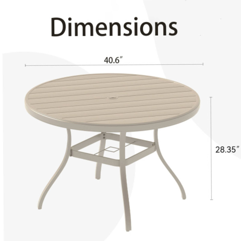 Table de salle à manger d'extérieur Sandstone