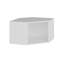 Armoire murale moderne Wesa, blanche et dorée, 29,1 po x 17,7 po x 21,3 po | 100% panneau de particules enduit de mélamine, épaisseur: 0,7 pouce | Conception murale, tablettes multiples, solution de rangement élégante pour n'importe quelle pièce-109340317