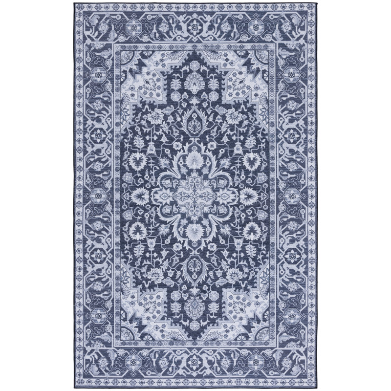 Eileena Performance Machine Washable Oriental Rug, Rectangle 6' x 9'