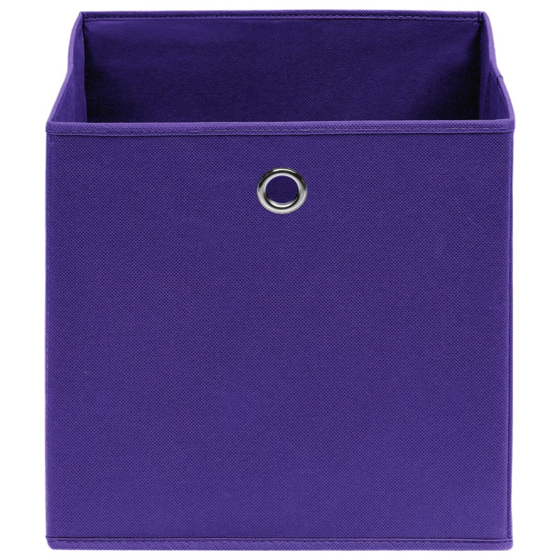 Rebrilliant Fabric Decorative Bin, Purple