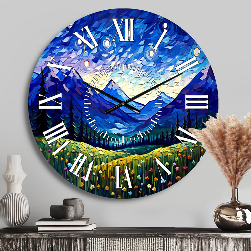 Horloge murale Vangogh, Médium