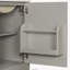 Meuble-lavabo de 50 cm avec lavabo en céramique, porte à fermeture amortie, tablette réglable en forme de U, tiroir compartimenté et tablette de porte.-1620561827