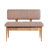 Extendable Dining Table & Chairs Set (5 Pieces), Atlantic Pine & Stone Color | 100% Melamine Coated Particle Board, Table: 51.2 x 30.3 x 31.5 inches | Velvet Chairs, Hornbeam Legs, Modern Scandinavian Design, Max Load: 418 lbs