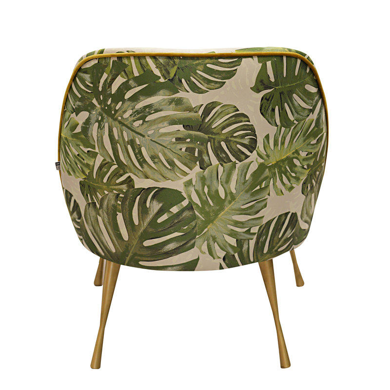 Monstera Upholstered Slipper Chair