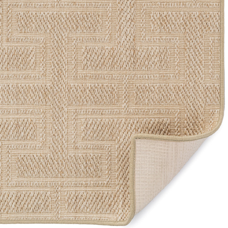 Jute/Sisal Geometric Indoor Rug, Rectangle 2' x 3'
