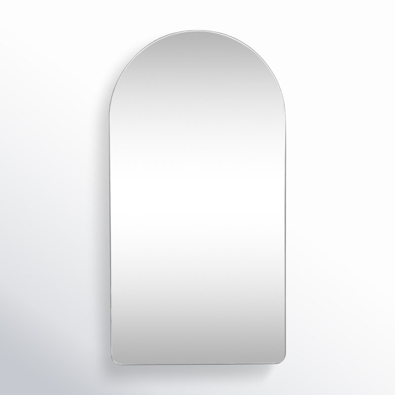 Eaton Arched Medicine Cabinet, Recess Mount, Sliver