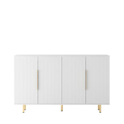 Wood Modern Console Table with Storage