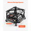 Tabouret Garage Shop à hauteur réglable, support de 300 lb, 2 plateaux de rangement, rotation et verrouillage à 360 °, mousse noire roulante avec