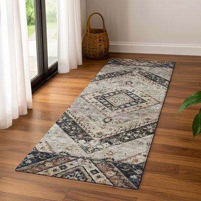 Premium Machine Washable Mayfield AMF2195 geometric Rug