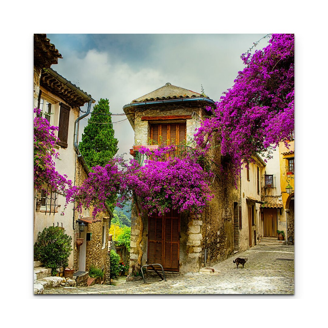 Leinwandbild Wunderschöne alte Stadt in der Provence