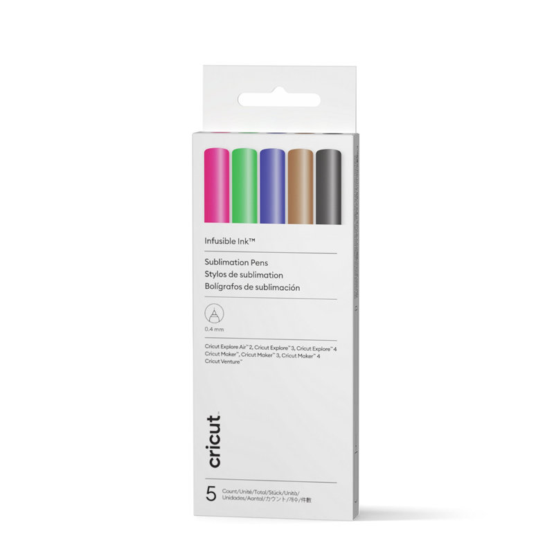 5 stylos à encre infusible Cricut 2012164