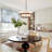 4-Light Dimmable Drum Chandelier