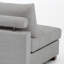 Fauteuil rembourré en chenille bleue avec dossier rembourré, module de fauteuil simple à un accoudoir pour canapé modulaire-235624979-250969580
