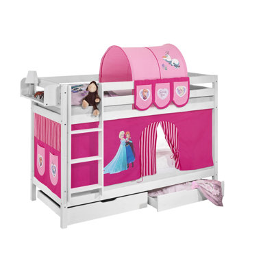 Disney's Frozen Bunk Bed Themed Beds with Built-in Ladder Included