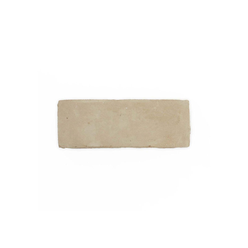 Carreau de mur marocain 5-1 / 2 "x 1-3 / 4" Moroccan Bejmat, Naturel non émaillé