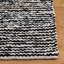 Jeanann Flat Weave Wool/Cotton Rug in White/Black-2085454210