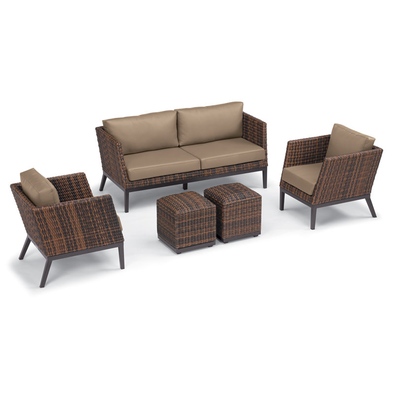 Salino Outdoor Lounge Chair, Truffle Nauticau