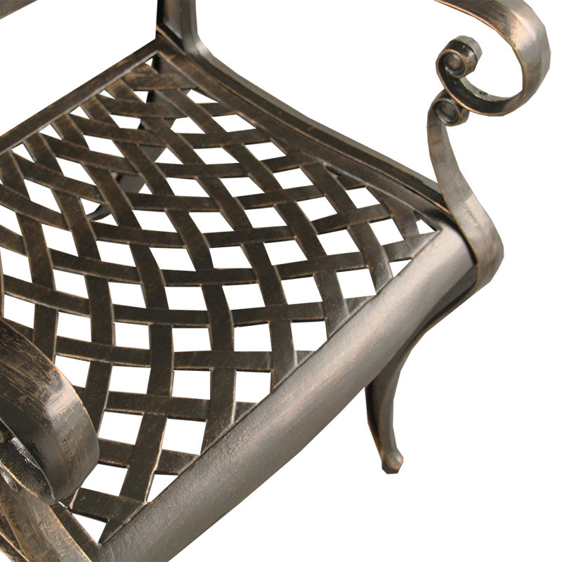 Casiano Outdoor Dining Armchair, Bronze